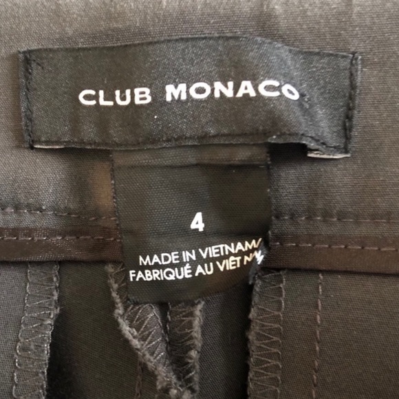 Club Monaco contemporary men’s wear inspired grey cotton slim trouser pant size4 - Picture 5 of 9